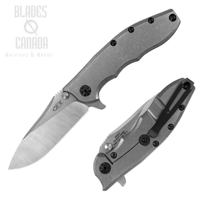 Zero Tolerance Hinderer 0562TI Flipper Framelock Knife, CPM 20CV, Titanium, ZT0562TI (image for) Zero Tolerance Hinderer 0562TI Flipper Framelock Knife, CPM 20CV, Titanium, ZT0562TI